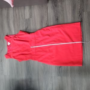 J.crew red dress size 00